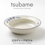 tsubane 日本制造美濃燒燕子圖案深盤產品展示圖